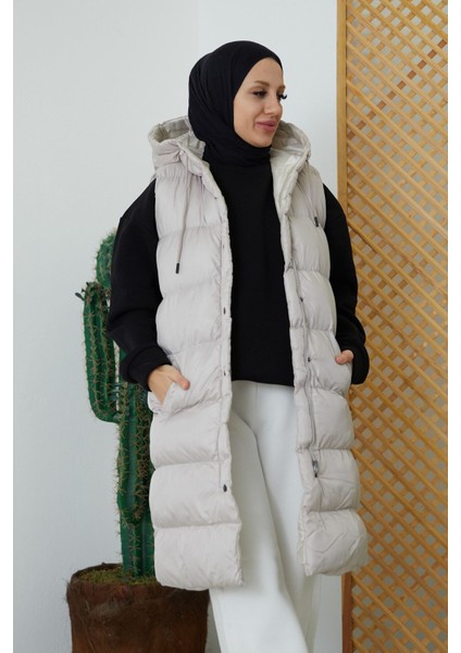 Kapüşonlu Şişme Yelek-Taş