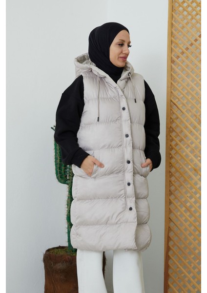 Kapüşonlu Şişme Yelek-Taş
