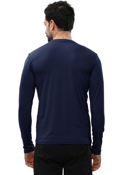 Uzun Kollu T-Shirt Laus Lacivert modelleri