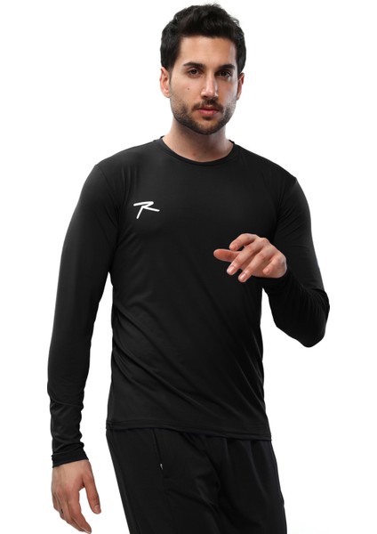 Uzun Kollu T-Shirt Laus Siyah