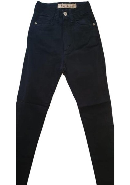Likralı Yüksek Bel Pantolon - Slim Fit
