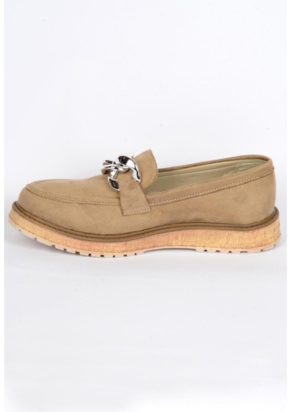 DKC2307 Bej Süet Kadın Günlük Ayakkabı fiyatları