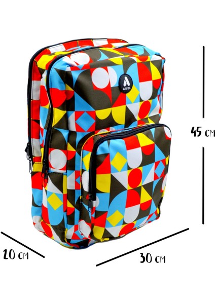 3 Bölmeli Okul Sırt Çantası Model AD-4003