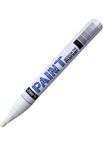 Paint Markör Çok Amaçlı Marker Beyaz G-862