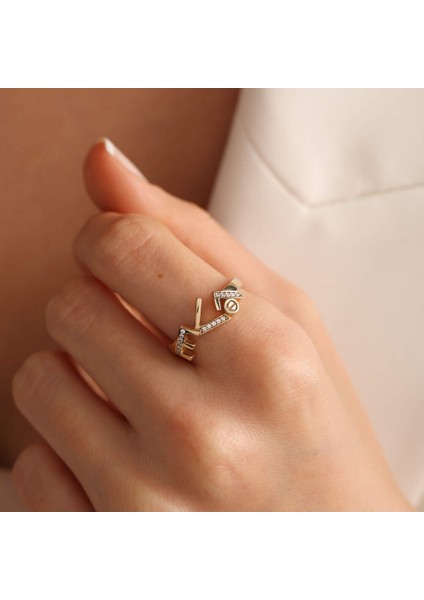 14 Ayar Altın Love Tasarım Yüzük fiyatları