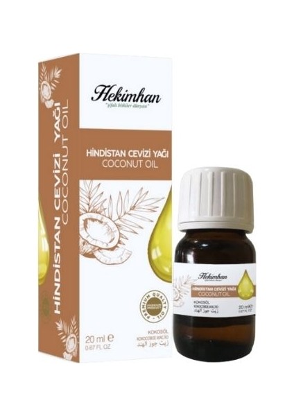 Hindistan Cevizi (Sabit) Yağı 20 ml