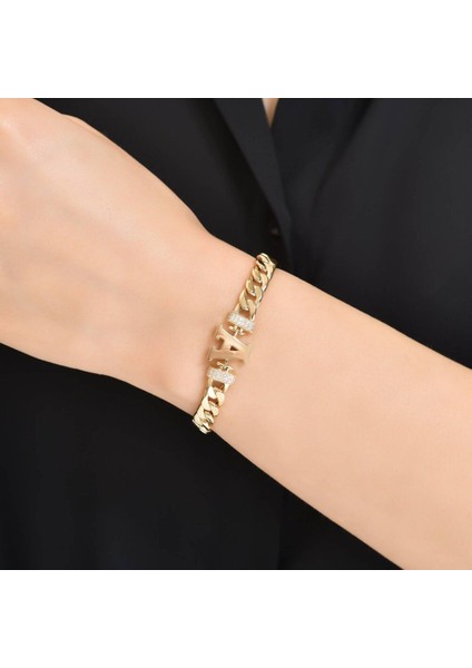 14 Ayar Altın Harf Bileklik Gurmet Chain