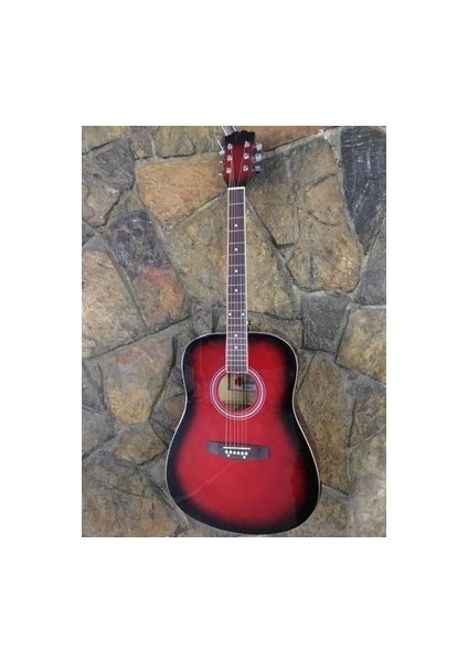 4110C-RD Akustik Gitar Kırmızı