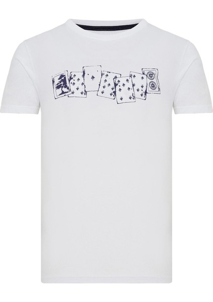 Ted T-Shirt Beyaz Erkek T-Shirt RFTED23-10