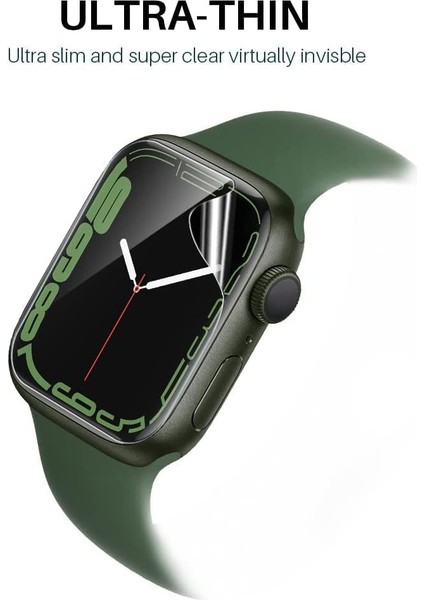 Apple Watch 7 45 mm Ekran Koruyucu Şeffaf Esnek Tpu Film 2 Adet