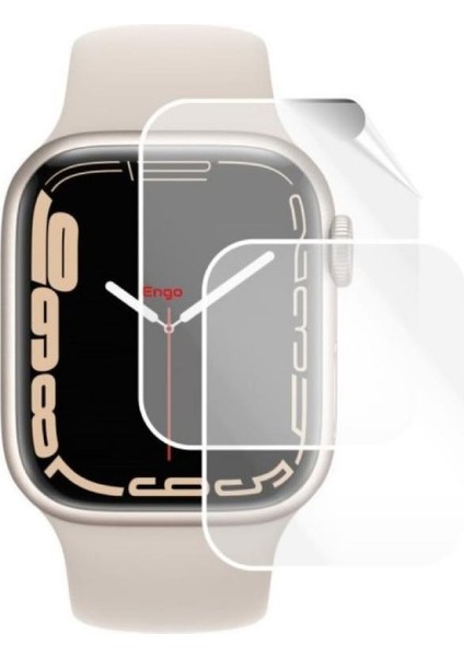 Apple Watch 7 41 mm Ekran Koruyucu Şeffaf Esnek Tpu Film 2 Adet