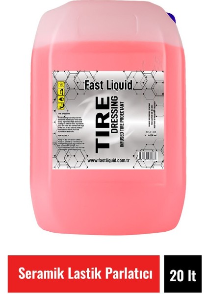 Fast Liquid Tıre Dressıng 20 Lt Lastık Parlatıcı