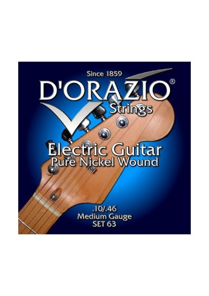 63 Profesyonel Ithal Pure Nikel Medıum Elektro Gitar Teli