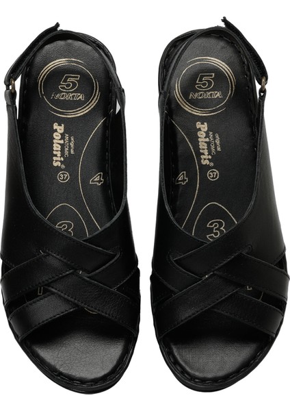 103813.Z3FX Siyah Kadın Comfort Sandalet