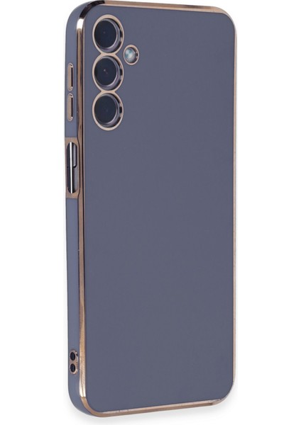 Samsung Galaxy A54 Kılıf Bark Parlak Kenarlı Silikon + Ekran Koruyucu