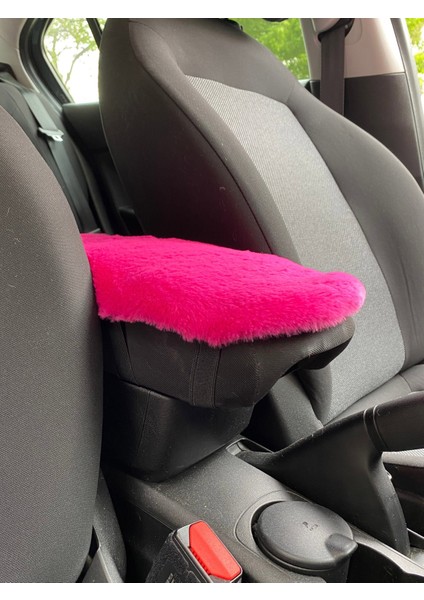 Yumuşak Peluş Kol Dayama Kolçak Minderi Fuşya Pembe