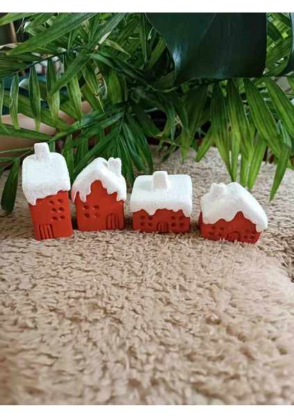 Noel Karlı Minik Evler ( 4 Adet) fiyatları