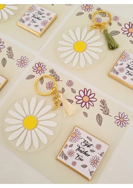 Öğretmenler İçin Anahtarlık ve Çikolata Seti Öğretmenler Günü Hediyesi 20 Adet fiyatları