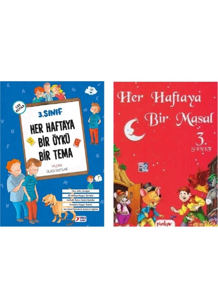 Yuva 3. Sınıf Her Haftaya Bir Öykü Bir Tema + Her Haftaya Bir Masal 2 Kitap