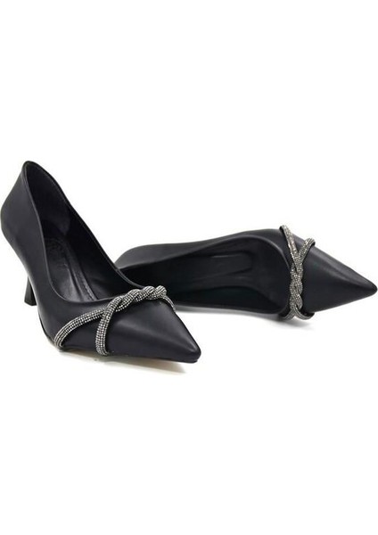 Park Moda K6200 Topuklu Taşlı Abiye Kadın Stiletto Ayakkabı