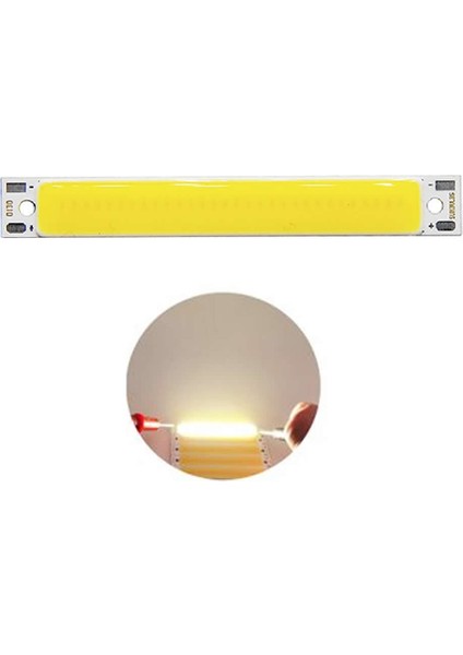 3W 60X8MM Sıcak Beyaz Şerit LED Modül Gün Işığı Aluminyum Pcb Cob Şerit LED Lamba Aydınlatma Işık
