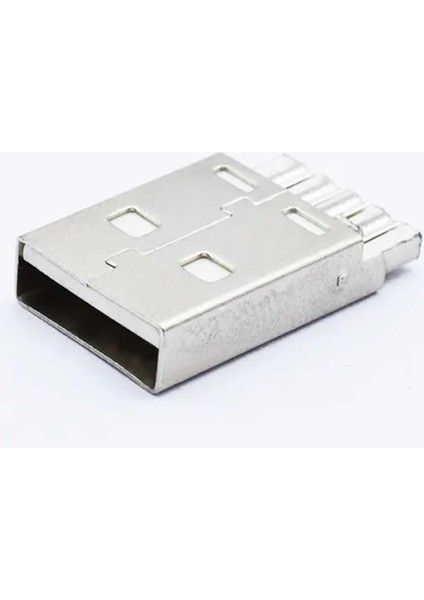 USB Type A Erkek Soket Lehimlenebilir 4 Pin Diy Tip A Elektronik Devre Cihaz USB 2.0 Konnektör