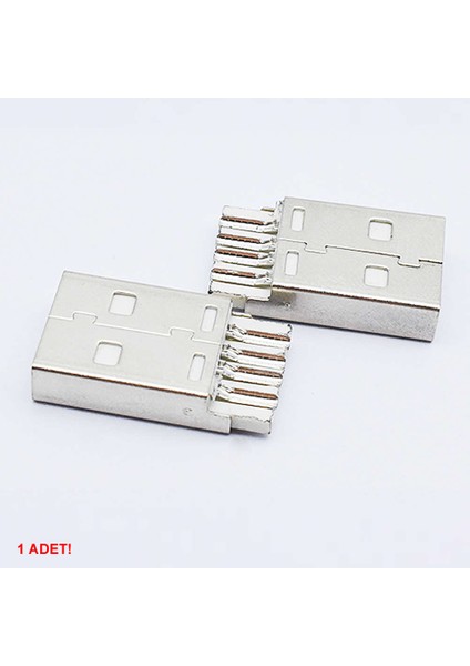 USB Type A Erkek Soket Lehimlenebilir 4 Pin Diy Tip A Elektronik Devre Cihaz USB 2.0 Konnektör