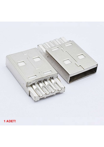 USB Type A Erkek Soket Lehimlenebilir 4 Pin Diy Tip A Elektronik Devre Cihaz USB 2.0 Konnektör
