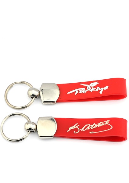 M.kemalatatürk Imza&türkiye Yazılı Anahtarlık