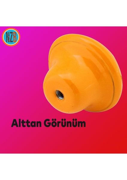 Mobilya Kulp Çekmece Dolap Kapak Kulpu Kulbu Turuncu Metal Kulp fırsatları