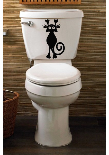 Munzur Kedi Klozet Kapağı ve Banyo Sticker
