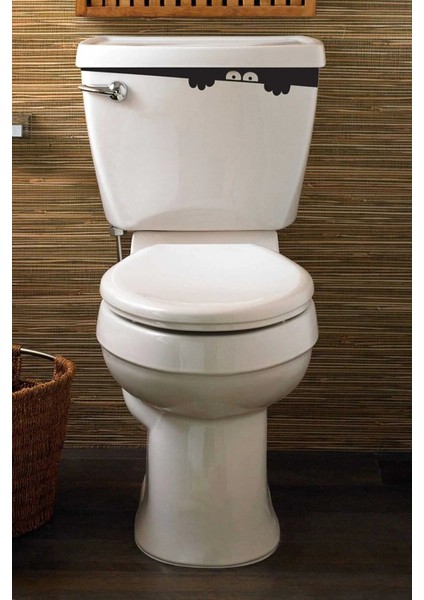 Gizemli Bakışlar Klozet Kapağı ve Banyo Sticker