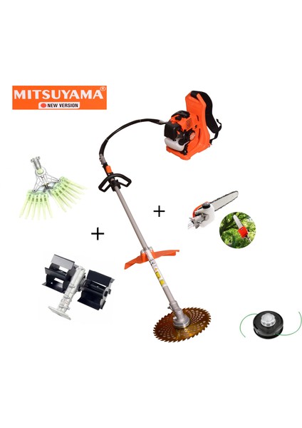 Japon Sırt Tırpan + Zeytin Hasat + Dal Budama + Paletli Çapa Makinesi 4.2kw 5.7hp