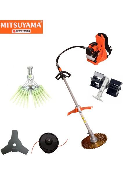Japon Sırt Tırpan + Zeytin Hasat + Paletli Çapa Makinesi 4.2kw