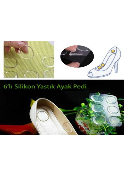Ayak Vurma Önleyici Silikon Pedler (6 Adet) fiyatları
