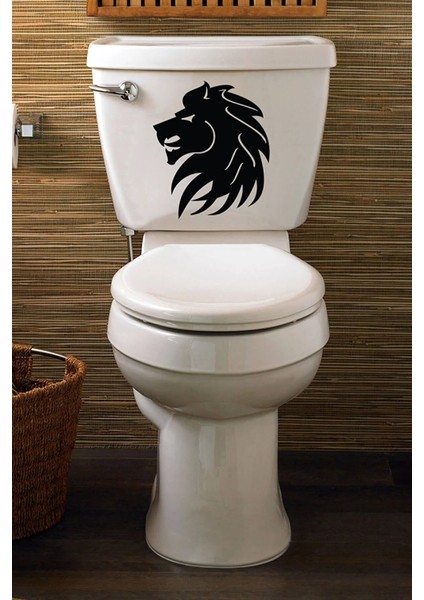Lion Klozet Kapağı ve Banyo Sticker