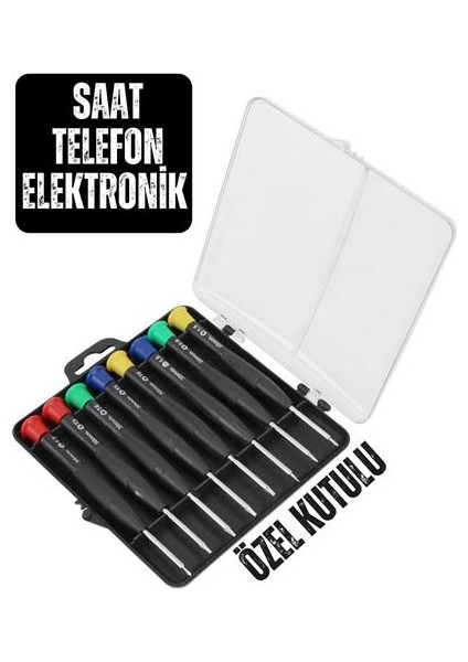 12+2 Adet Saat Elektronik Telefon Tamir Tornavida Seti