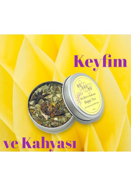 Bitki Çayı 25 gr Happy Tea Keyfim ve Kahyası Soğuk Sıcak Gurme Bitki Çayı