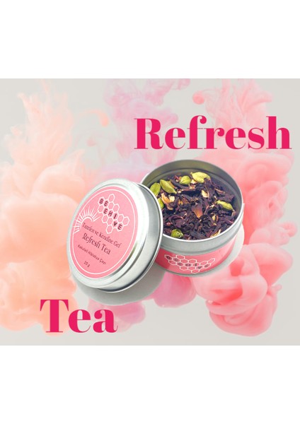 Kendine Gel Bitki Çayı Refresh Tea 50 gr Tazelen Hibiskus Kakule Karanfil Çayı Gurme Soğuk Sıcak Bitki Çayı