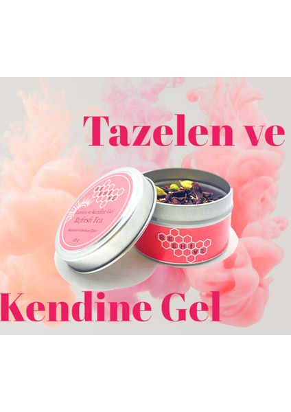 Kendine Gel Bitki Çayı Refresh Tea 50 gr Tazelen Hibiskus Kakule Karanfil Çayı Gurme Soğuk Sıcak Bitki Çayı