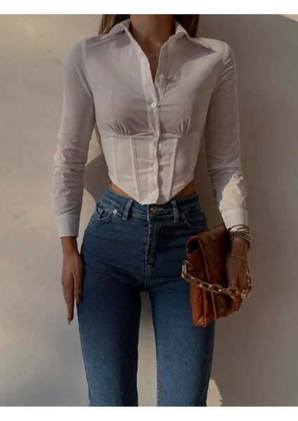 Beyaz Korseli Gömlek fiyatları