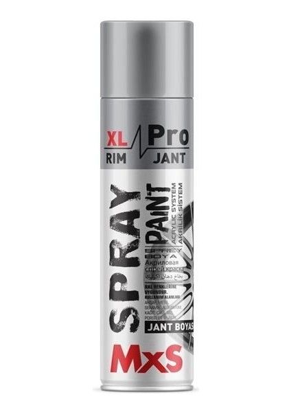 (MxS186503)MxS Prox Sprey Jant Boyası Gümüş 500 ml