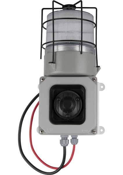 Sanayi Tipi Işıklı Siren Metal Gövde - Hd Serisi 12-24 Vdc / 110-240 Vac