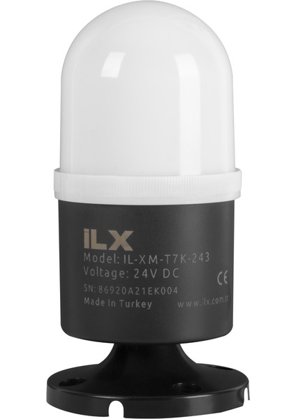 Rgb İkaz Lambası - Ø70 T7K Sabit Seri 220 Vac Ses Yok 5 Renk