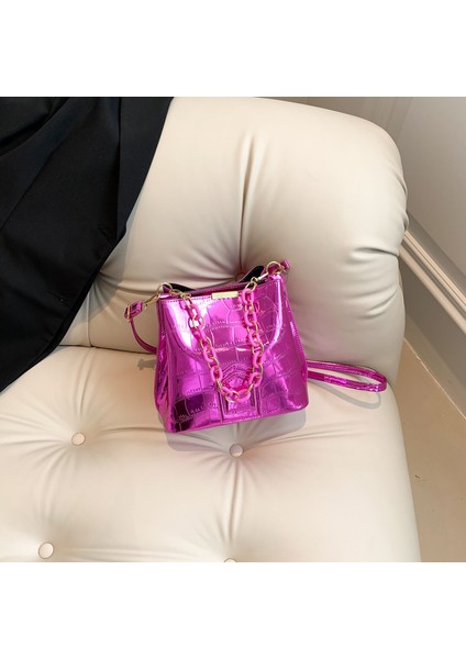 Net Kırmızı Kişilik Modası Bu Yıl Popüler Lazer Zincir Çanta (Yurt Dışından) modelleri