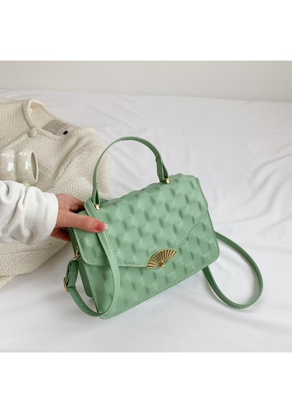 Damalı Kabartmalı Moda Düz Renk Minimalist Çanta (Yurt Dışından)