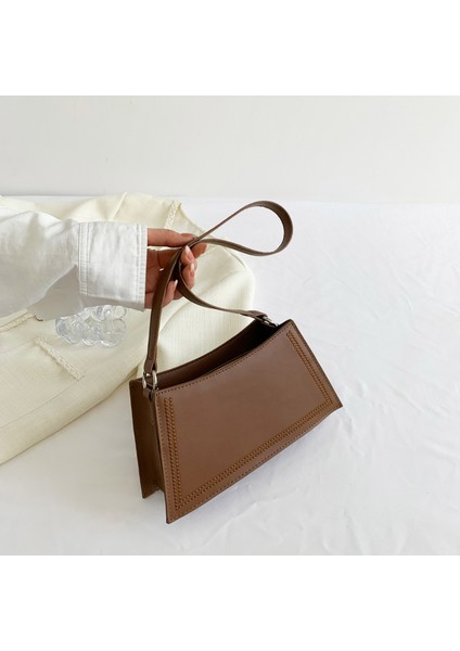 Ilkbahar Yaz Basit Omuz Küçük Kare Çanta (Yurt Dışından)