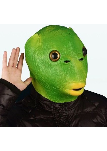 Yeşil Kafa Balık Maskesi Komik Gösteri Sahne (Yurt Dışından) modelleri