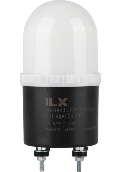 Rgb İkaz Lambası - Ø70 V7K Sabit Seri 24 Vdc Ses Var 5 Renk