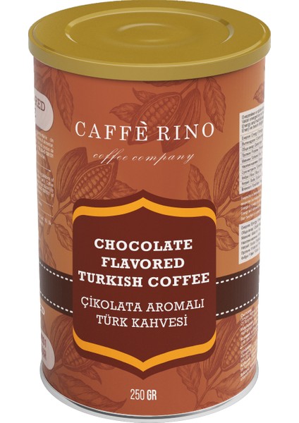 Caffe Rino Türk Kahvesi Çikolata Aromalı 250 gr